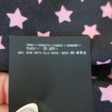 Saint Laurent Star Print Silk Shirt Black/Pink Size 42 Long Sleeve Blouse