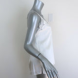 Cami NYC Everly Camisole White Silk Satin Size Medium Crisscross-Back Tank Top