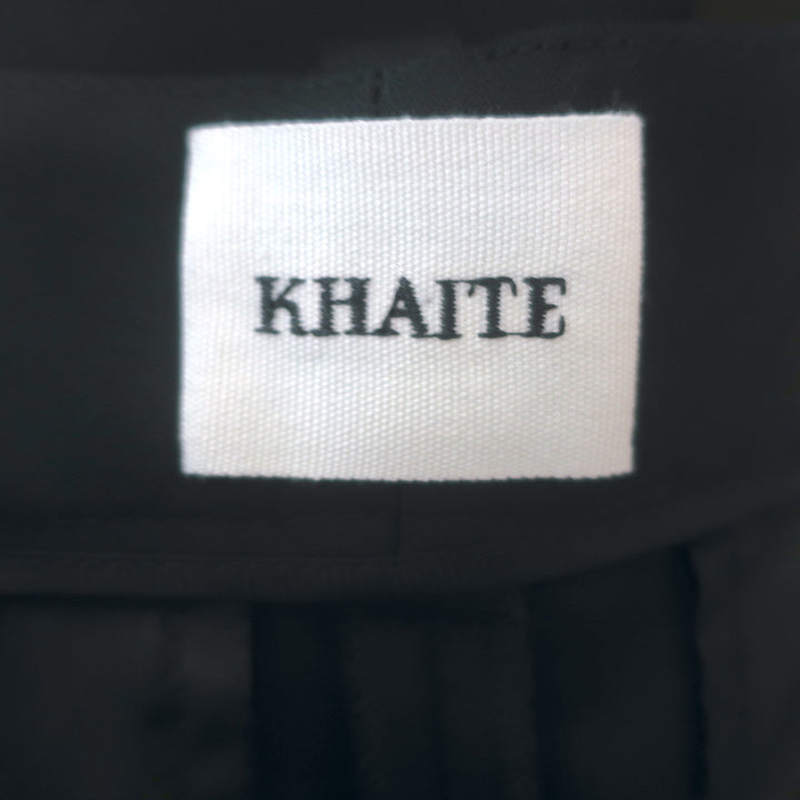KHAITE Caiton Side-Pocket Wide Leg Pants Black Size 6