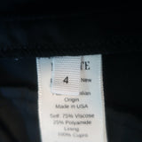 KHAITE Caiton Side-Pocket Wide Leg Pants Black Size 4