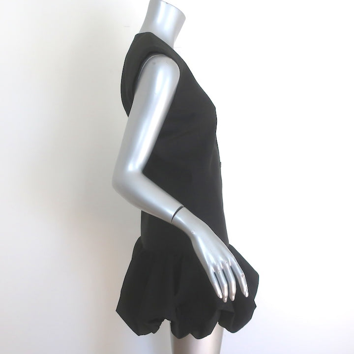 Sandro Aliette Bubble-Hem Sleeveless Mini Dress Black Size 34 NEW