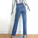 Vintage Levi's Red Tab 501 Reworked Straight Leg Jeans Medium Blue Size 6