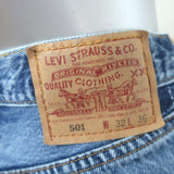 Vintage Levi's Red Tab 501 Reworked Straight Leg Jeans Medium Blue Size 6