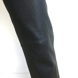 SPRWMN 5 Pocket Slim Straight Leather Pants Black Size Small