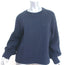 G. Label by goop Kanani Poet Sleeve Sweatshirt Navy Cotton-Blend Size Medium