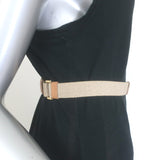 Prada Triangle Logo Stretch Canvas Belt Beige Size 42