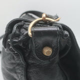 Balenciaga Giant 12 Neo Folk Messenger Bag Black Lambskin Leather