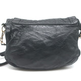 Balenciaga Giant 12 Neo Folk Messenger Bag Black Lambskin Leather
