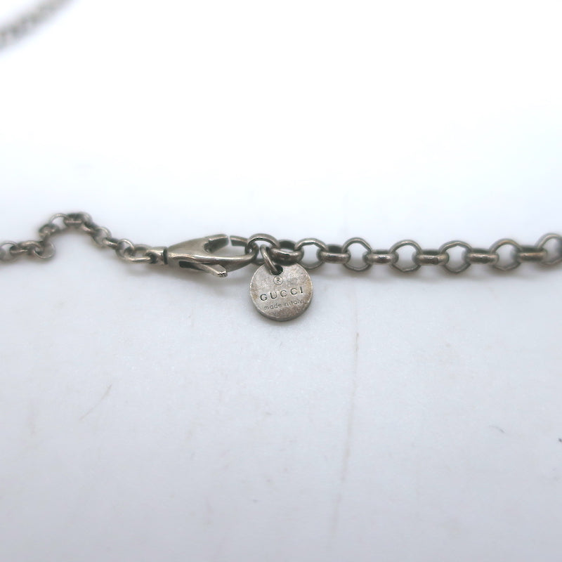 Gucci Ghost Pendant Necklace Sterling Silver .925