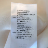 Stella McCartney Ruffle Blouse Ivory Lace-Trim Silk Size 42 Long Sleeve Top