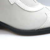 GANNI Meg Western Ankle Boots White Leather Size 41