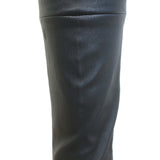 The Row Lakun High Waisted Leather Leggings Black Size 4