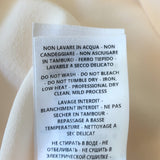 Stella McCartney Ruffle Blouse Ivory Lace-Trim Silk Size 42 Long Sleeve Top