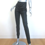 The Row Lakun High Waisted Leather Leggings Black Size 4