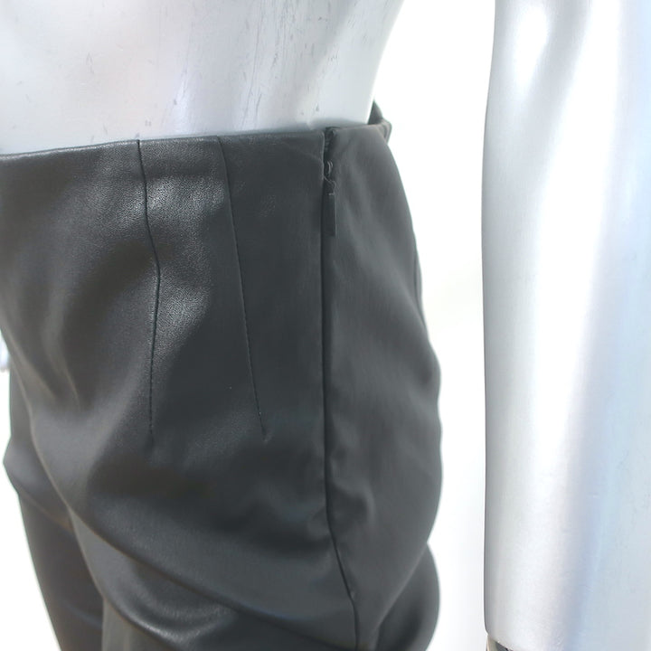 The Row Lakun High Waisted Leather Leggings Black Size 4