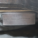 Balenciaga Giant 12 Neo Folk Messenger Bag Black Lambskin Leather