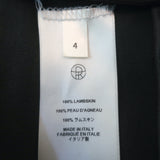 The Row Lakun High Waisted Leather Leggings Black Size 4