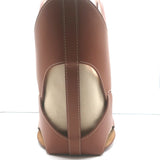 Hereu Onada Cutout Leather Top-Handle Tote Bag Brown Leather