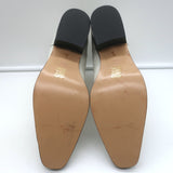 GANNI Meg Western Ankle Boots White Leather Size 41