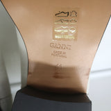 GANNI Meg Western Ankle Boots White Leather Size 41