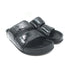 Celine Double Band Slide Sandals Black Patent Leather Size 37