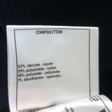 Chanel Side-Stripe Velour Joggers Black/Navy Size 42