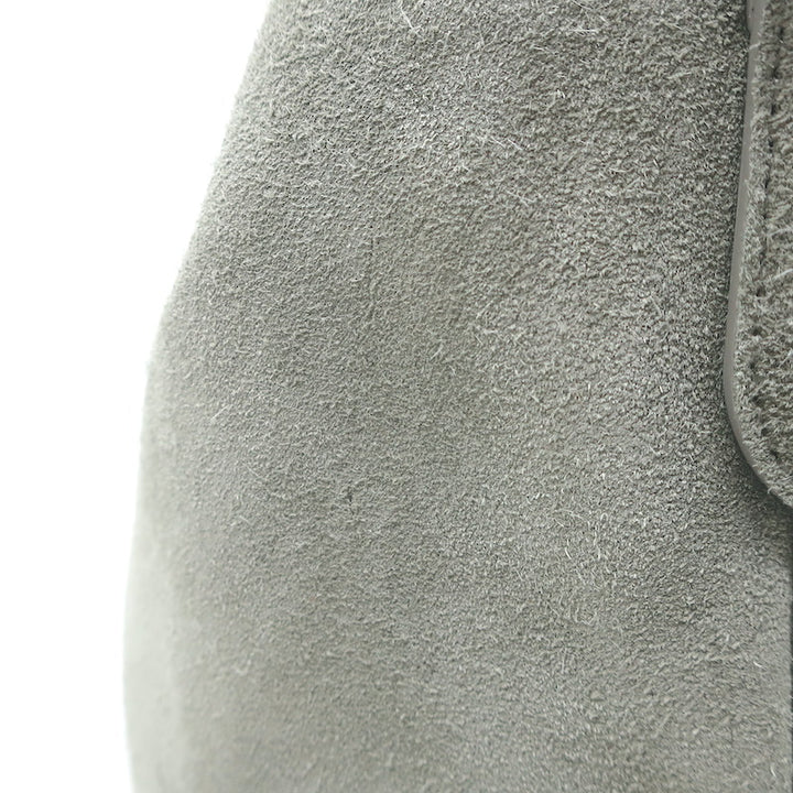 Brunello Cucinelli Monili Strap Bucket Bag Gray Suede Small Crossbody