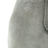 Brunello Cucinelli Monili Strap Bucket Bag Gray Suede Small Crossbody