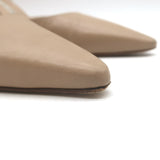 Manolo Blahnik Carolyne 70 Slingback Pumps Beige Leather Size 41