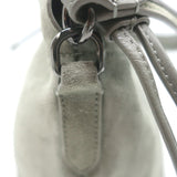 Brunello Cucinelli Monili Strap Bucket Bag Gray Suede Small Crossbody