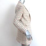 Rag & Bone Nova Oversize Blazer Ivory Checked Wool Size 2 Single-Button Jacket