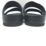 Celine Double Band Slide Sandals Black Patent Leather Size 37