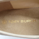 Tory Burch Seaside Lace-Up Oxford Espadrilles Ivory Canvas Size 10.5 NEW