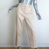 Brochu Walker Talia Cropped Pants Flax Beige Stretch Linen Size Small