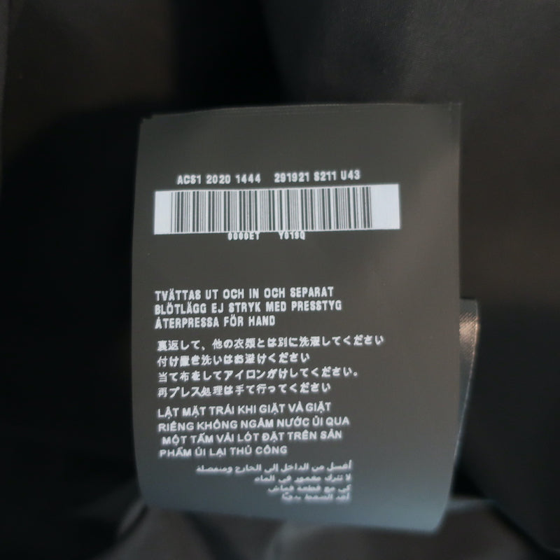 Prada Oversize Trench Coat Black Cotton-Blend Size 42 Double Breasted Jacket