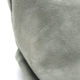 Brunello Cucinelli Monili Strap Bucket Bag Gray Suede Small Crossbody
