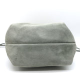 Brunello Cucinelli Monili Strap Bucket Bag Gray Suede Small Crossbody
