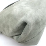 Brunello Cucinelli Monili Strap Bucket Bag Gray Suede Small Crossbody