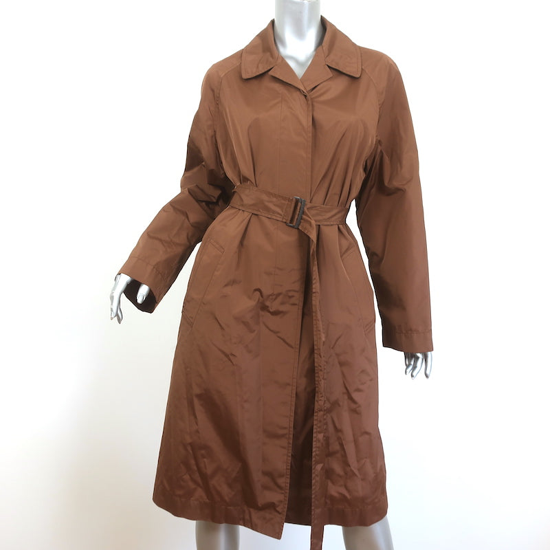 Belted Trench Coat with Criss Cross Collar