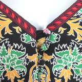 Alice + Olivia Puff Sleeve Mini Dress Dana Multicolor Floral Print Crepe Size 4