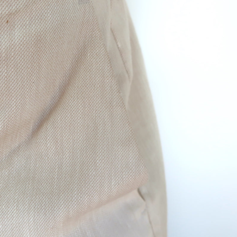 Brochu Walker Talia Cropped Pants Flax Beige Stretch Linen Size Small