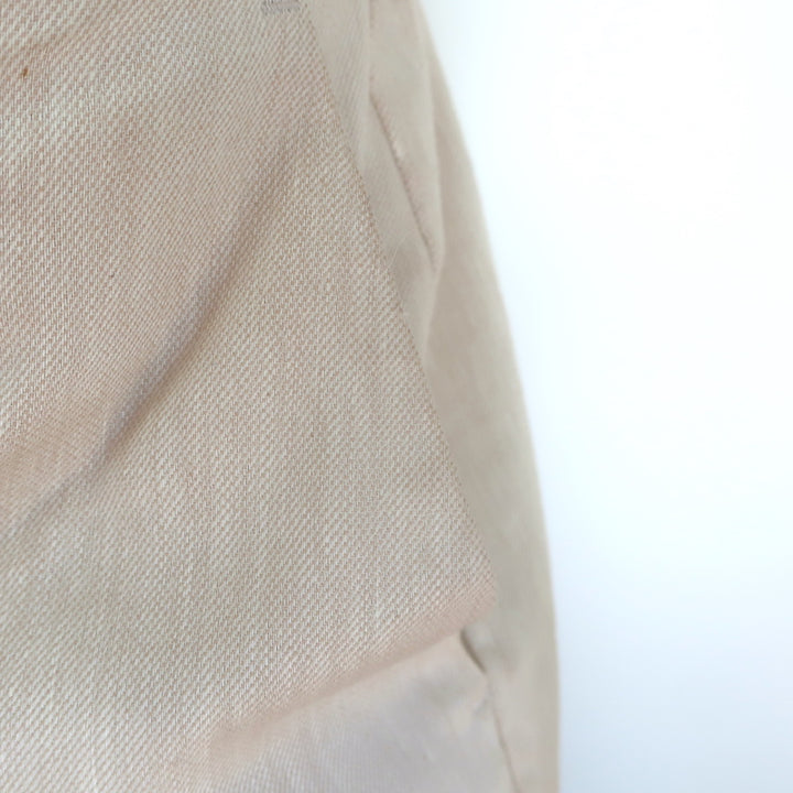 Brochu Walker Talia Cropped Pants Flax Beige Stretch Linen Size Small
