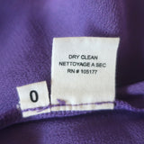 Ulla Johnson Penninah Cold Shoulder Ruffle Midi Dress Purple Floral Print Size 0