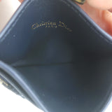 Christian Dior 30 Montaigne Freesia Card Holder Wallet Navy Oblique Jacquard