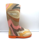 Emilio Pucci Rain Boots Multicolor Printed PVC Size 37