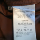 Bottega Veneta Trench Coat Brown Silk-Blend Size 40 Belted Long Jacket