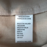Brochu Walker Talia Cropped Pants Flax Beige Stretch Linen Size Small