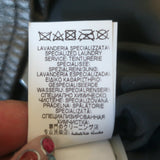 Brunello Cucinelli Monili-Trim Metallic Leather Bomber Jacket Silver Size 42