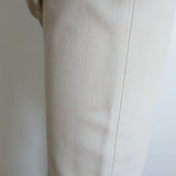 Polo Ralph Lauren Lambskin Leather 5 Pocket Skinny Pants Cream Size 8