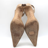 Manolo Blahnik Carolyne 70 Slingback Pumps Beige Leather Size 41
